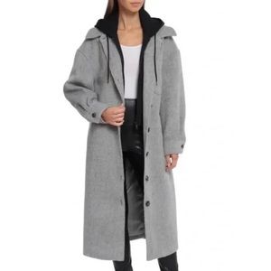 Avec les filles longline gray coat